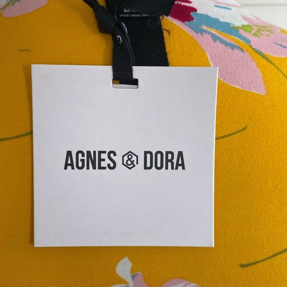 Agnes & Dora Essential Maxi Dress Baby Suede Falling Iris Gold - Sz S NWT/001 - Picture 9 of 12